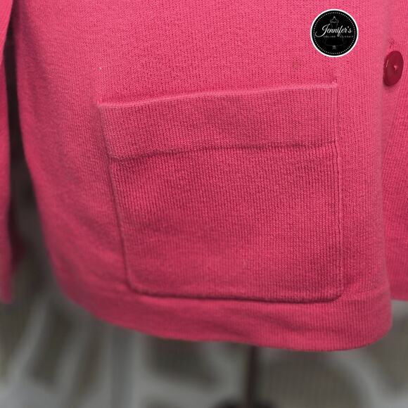 Talbots Coral V Neck Long Sleeve Button Closure Cardigan Size Small - Picture 6 of 9